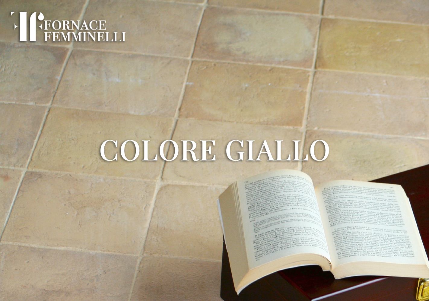 pavimenti interni colore giallo umbro