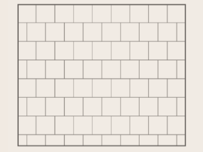 schema di posa mattone quadrati